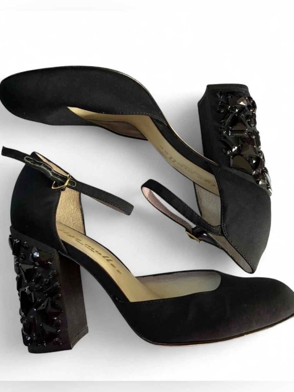 Black Block Heels 7.5 Bettye Muller